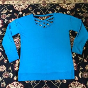 Teal 3/4 Sleeves Top